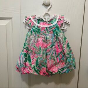 Lilly Pulitzer Baby Paloma Bubble Dress Blue Horizon Size 3-6 MO NWT